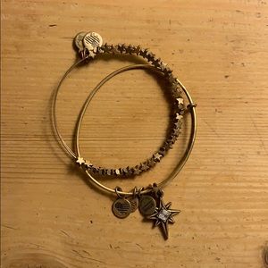 Alex and Ani gold north star adjustable bangles 2
